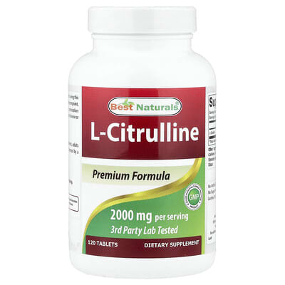 Best Naturals, L-Citrulline, 2000 mg, 120 Tablets (1000 mg Each Tablet)