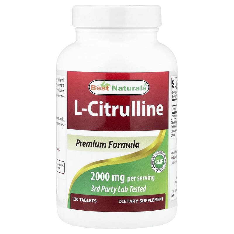 L-シトルリン、タブレット120粒（1粒あたり1,000mg）