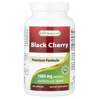 Best Naturals, Čierna čerešňa, 1 000 mg, 180 kapsúl