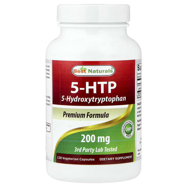 Best Naturals 5-HTP, 200 mg, 120 Vegetarian Capsules