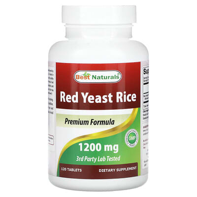 Best Naturals, Red Yeast Rice, 1200 mg, 120 Tablets