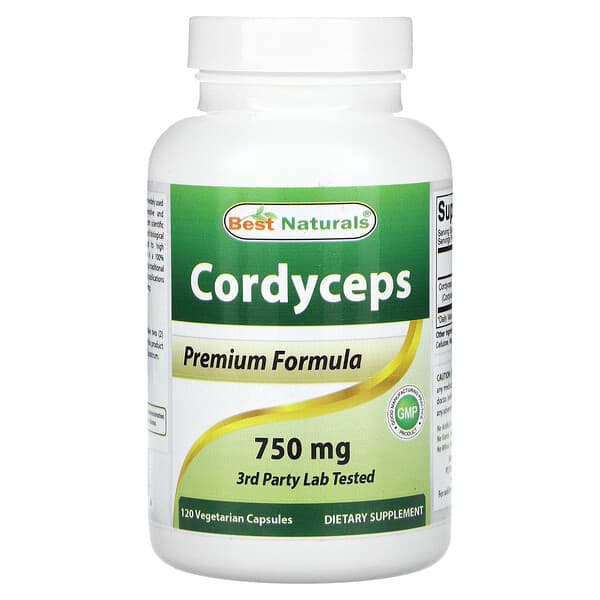 Best Naturals Cordyceps, 750 mg, 120 Vegetarian Capsules