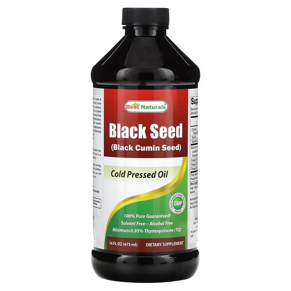 Best Naturals Black Seed Cold Pressed Oil 16 Fl Oz 473 Ml   8 