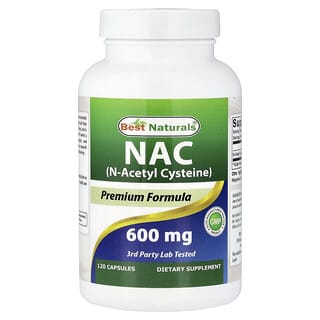 Best Naturals, NAC, 600 mg, 120 Capsules