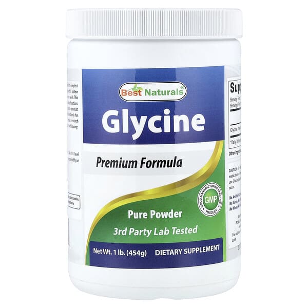 Best Naturals, Glycine Powder, 1 lb (454 g) — product photo 1