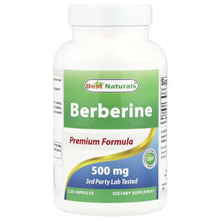 Best Naturals, Berberine, 500 mg, 120 Capsules