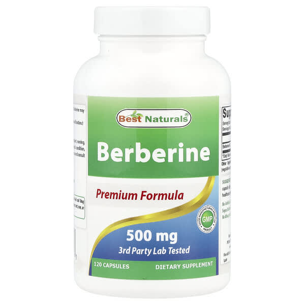 Berberine, 500 mg, 120 Capsules