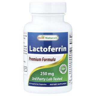 Best Naturals, Lactoferrin, 250 mg, 60 Vegetarian Capsules
