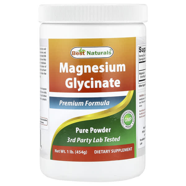 Magnesium Glycinate Powder, 1 lb (454 g)