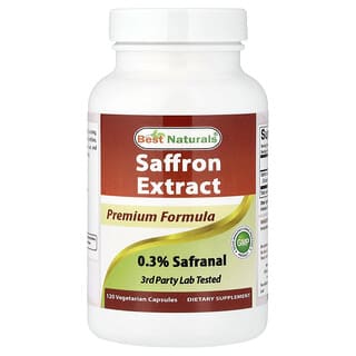 Best Naturals, Saffron Extract, 120 Vegetarian Capsule (88.5 mg per Capsule)