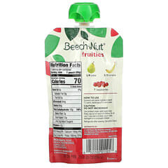 Beech-Nut, Fruities, 6+ Months, Pear, Banana & Raspberries, 12 Pouches, 3.5 oz (99 g) Each