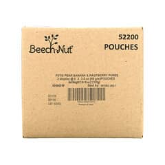 Beech-Nut, Fruities, 6+ Months, Pear, Banana & Raspberries, 12 Pouches, 3.5 oz (99 g) Each