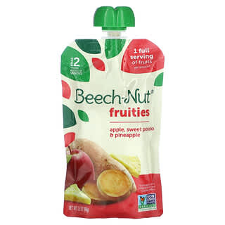 Beech-Nut, Fruities（フルーティーズ）、生後6か月以上、アップル、サツマイモ＆パイナップル、99g（3.5オンス）