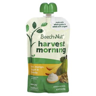 Beech-Nut, Фрукты, смесь йогурта и злаков, Harvest Morning, для детей от 12 месяцев, груша, манго, йогурт и гранола, 99 г (3,5 унции)
