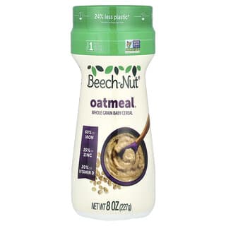 Beech-Nut, Sereal Bayi Biji-bijian Utuh Oatmeal, Tahap 1, 227 g (8 ons)