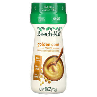 Beech-Nut‏, תירס זהב, דגני בוקר לתינוקות קמח תירס טחון, שלב 1, 227 גרם (8 אונקיות)