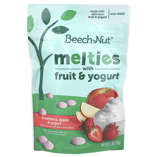 Beech-Nut, Melties with Fruit & Yogurt, 8+ Months, Strawberry, Apple & Yogurt, 1 oz (28 g)