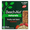 Naturals, Fruity Oat Bars, овсяные батончики с фруктами, для детей от 12 месяцев, клубника, 5 батончиков по 22 г (0,78 унции)