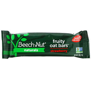 Beech-Nut, Naturals, Fruity Oat Bars, овсяные батончики с фруктами, для детей от 12 месяцев, клубника, 5 батончиков по 22 г (0,78 унции)