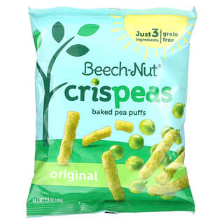 Beech-Nut, Crispeas, запеченный горох, для детей от 12 месяцев, оригинальный, 40 г (1,4 унции)
