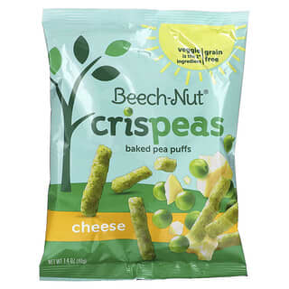 Beech-Nut‏, Crispeas، مقرمشات البازلاء المخبوزة، للأطفال من عمر 12 شهرًا فما فوق، الجبن، 1.4 أونصة (40 جم)
