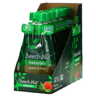Beech-Nut, Naturals, этап 2, яблоко и капуста, 6 пакетиков по 99 г (3,5 унции)
