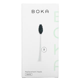 Boka, Replacement Heads, White, 2 Pack