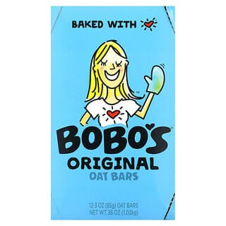 Bobo's Oat Bars, Barras de Aveia Original, 12 Barras, 85 g (3 oz) Cada