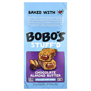 Bobo's Oat Bars, Овсяные батончики с начинкой, шоколадно-миндальная паста, 12 батончиков по 70,8 г (2,5 унции)