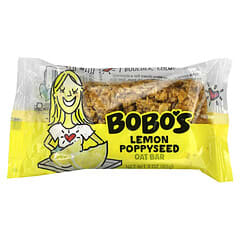 Bobo's Oat Bars, Limón y semilla de amapola, 4 barras, 85 g (3 oz) cada una