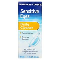 Bausch + Lomb, Sensitive Eyes, ежедневное очищающее средство, 30 мл (1 жидк. Унция)