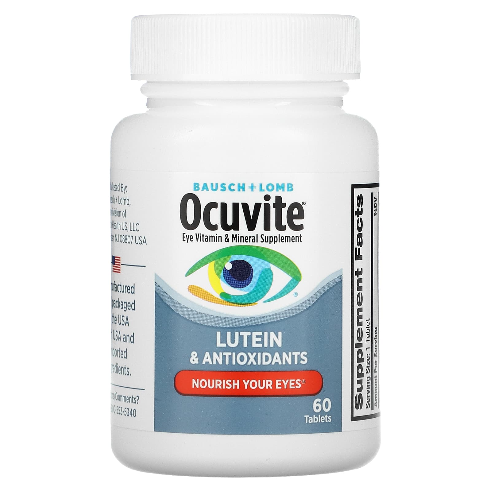 Ocuvite, Ocuvite, Suplemento de vitaminas y minerales para los ojos