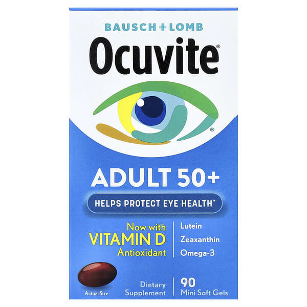 Ocuvite, 50 歲以上成年人，90 粒迷你軟膠囊
