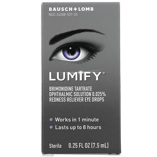 Lumify, глазные капли для снятия покраснения, 7,5 мл (0,25 жидк. унции)