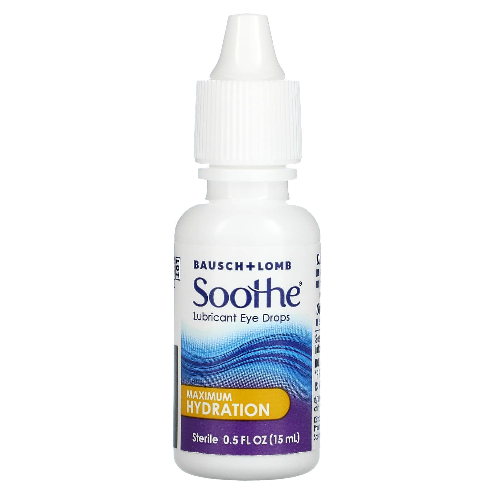 Bausch + Lomb, Soothe, Lubricant Eye Drops, Maximum Hydration, 0.5 fl
