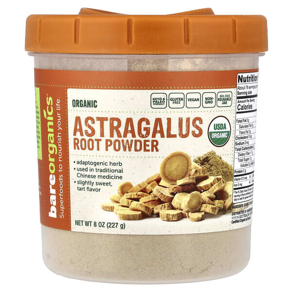 Organic Astragalus Root Powder, 8 oz (227 g)