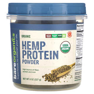 BareOrganics, Organic Hemp Protein Powder, 8 oz (227 g)
