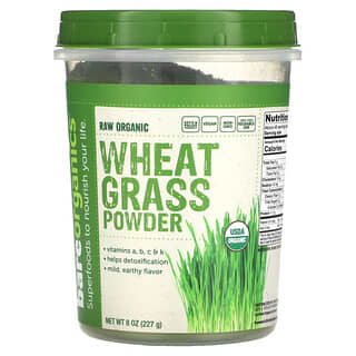 BareOrganics, Raw Organic Wheatgrass Powder, rohes Bio-Weizengraspulver, 227 g (8 oz.)