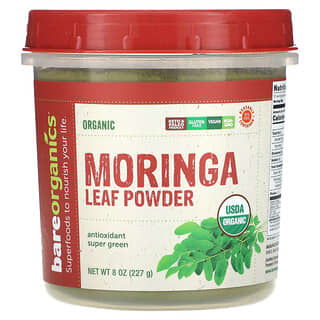 BareOrganics, Organic Moringa Leaf Powder, 8 oz (227 g)