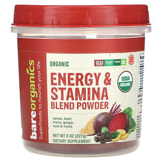 BareOrganics, Organic Energy & Stamina Blend Powder, 8 oz (227 g)