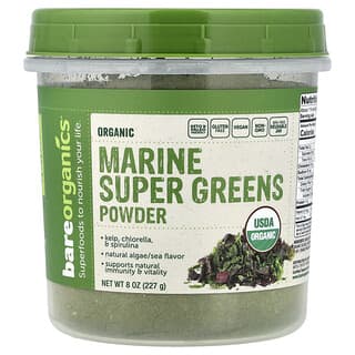 BareOrganics, Marine Super Greens Powder, 8 oz (227 g)