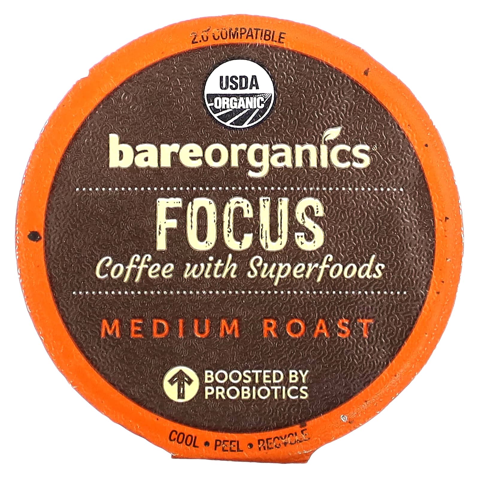 Focus, Coffee with Superfoods, Medium Roast, 10 Cups, 0.