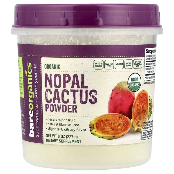 Organic Nopal Cactus Powder, 8 oz (227 g)