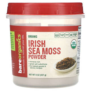 BareOrganics, Organic Irish Sea Moss Powder, Irisches Seemoospulver, 227 g (8 oz.)