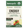 Energy, Superfood Water Enhancer, Tè verde pesca biologico, 5 bustine in stick, 6 g ciascuna