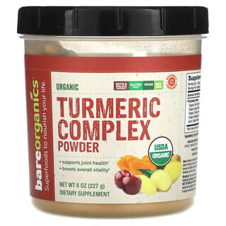 BareOrganics, Organic Turmeric Complex Powder, 8 oz (227 g)