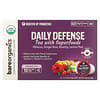 Daily Defense, Thé aux superaliments, Thé vert, 10 capsules, 4,75 g chacune