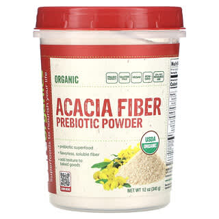BareOrganics, Organic Acacia Fiber Prebiotic Powder, 12 oz (340 g)