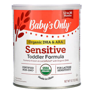 Nature's One, Baby's Only, органическая молочная смесь с ДГК и арахидоновой кислотой для малышей с чувствительным пищеварением, от 12 до 36 месяцев, 360 г (12,7 унции)