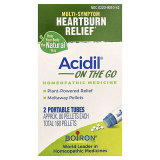 بوارون‏, Acidil أثناء التنقل ، لتخفيف الحموضة المعوية المتعددة ، أنبوبان محمولان ، 80 كبسولة لكل كيس